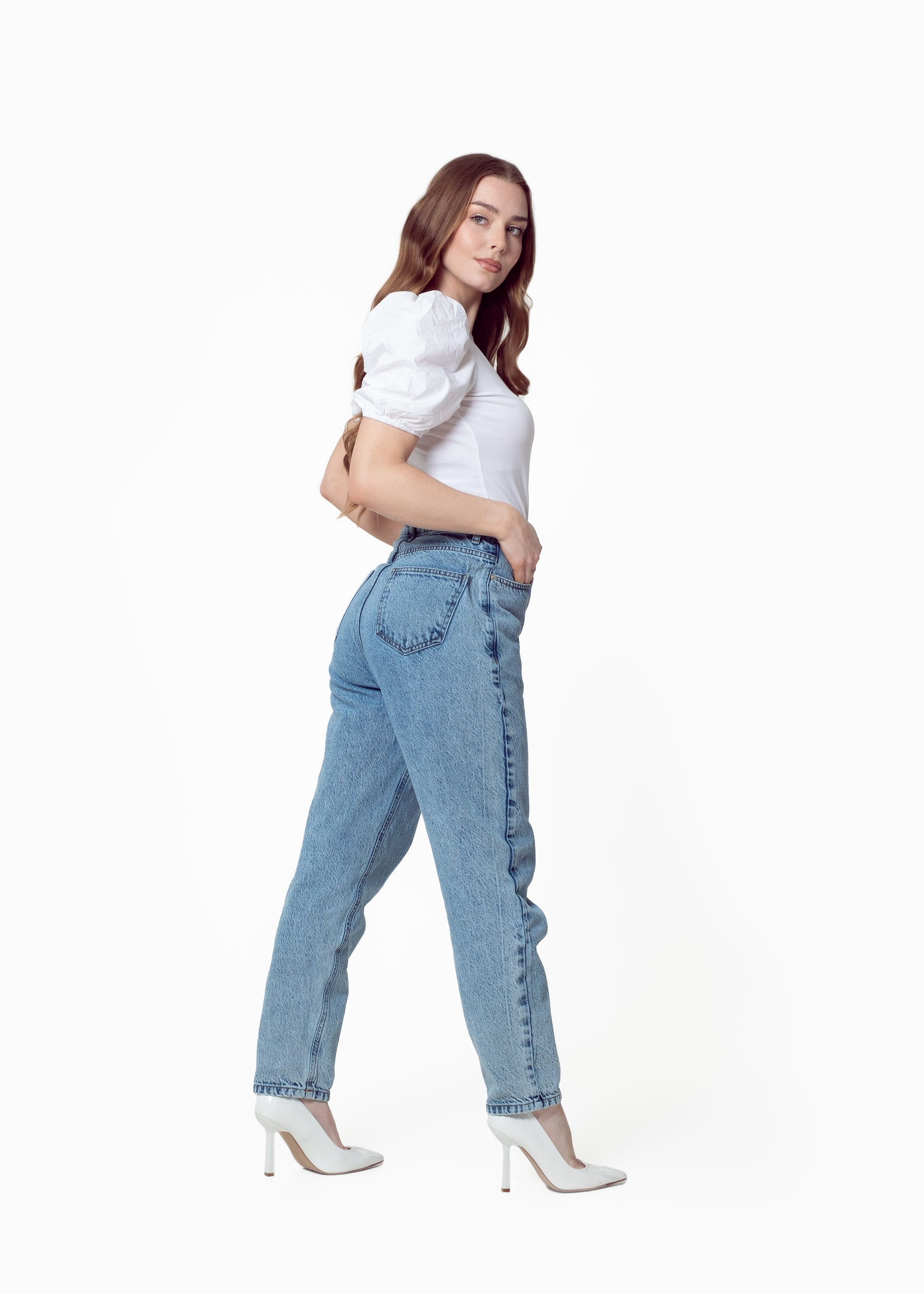 Straight Leg Jean with Hidden Adjustable Waist