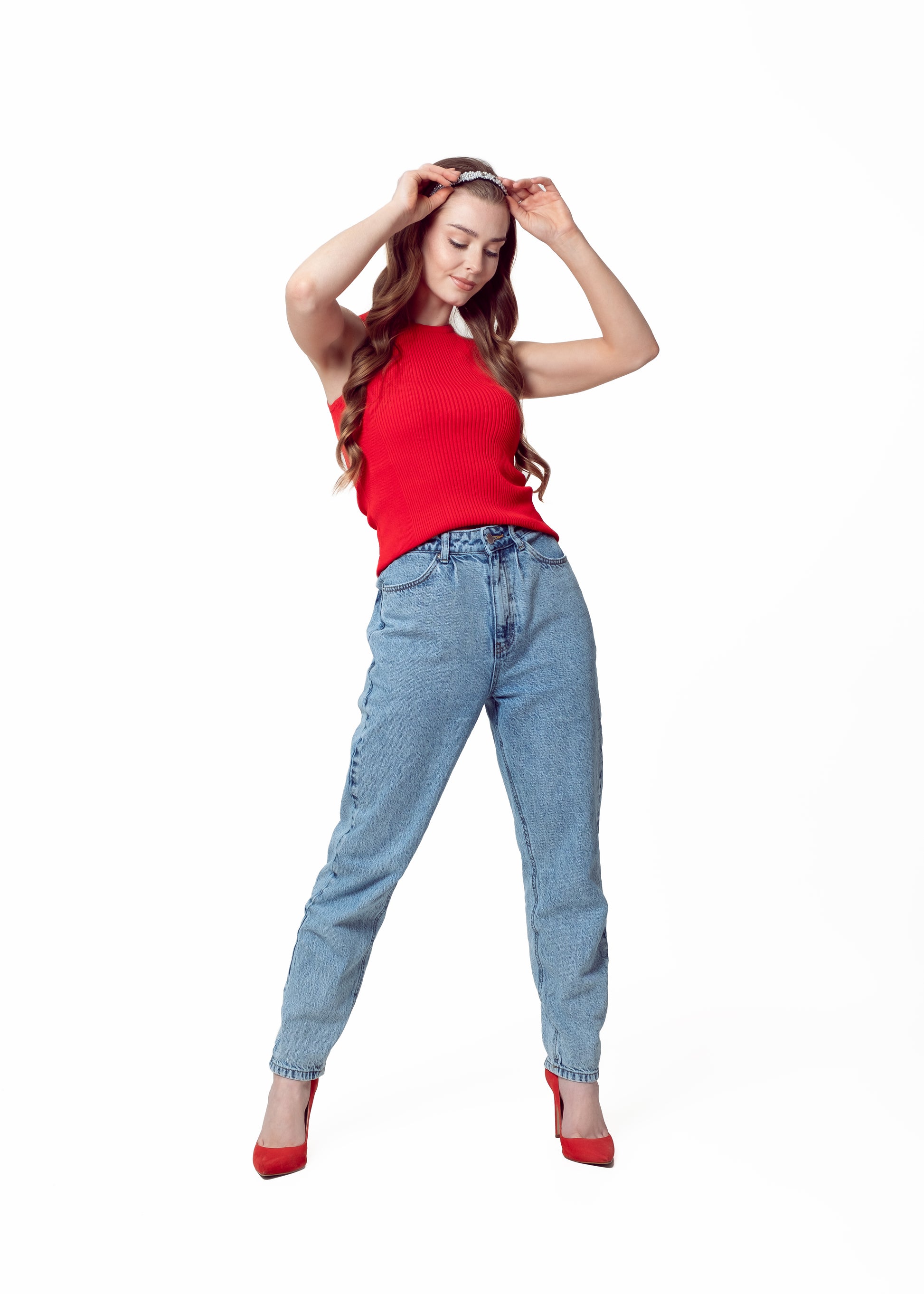 Straight Leg Jean with Hidden Adjustable Waist