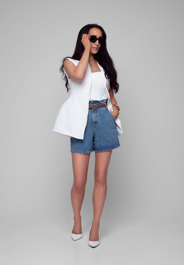 Super High Waist Elasticated Shorts