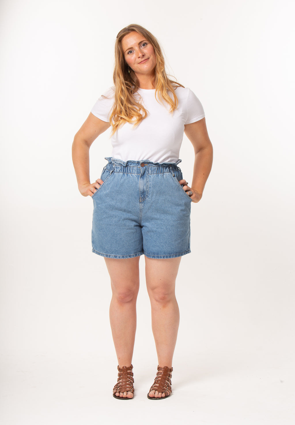 Super High Waist Elasticated Shorts