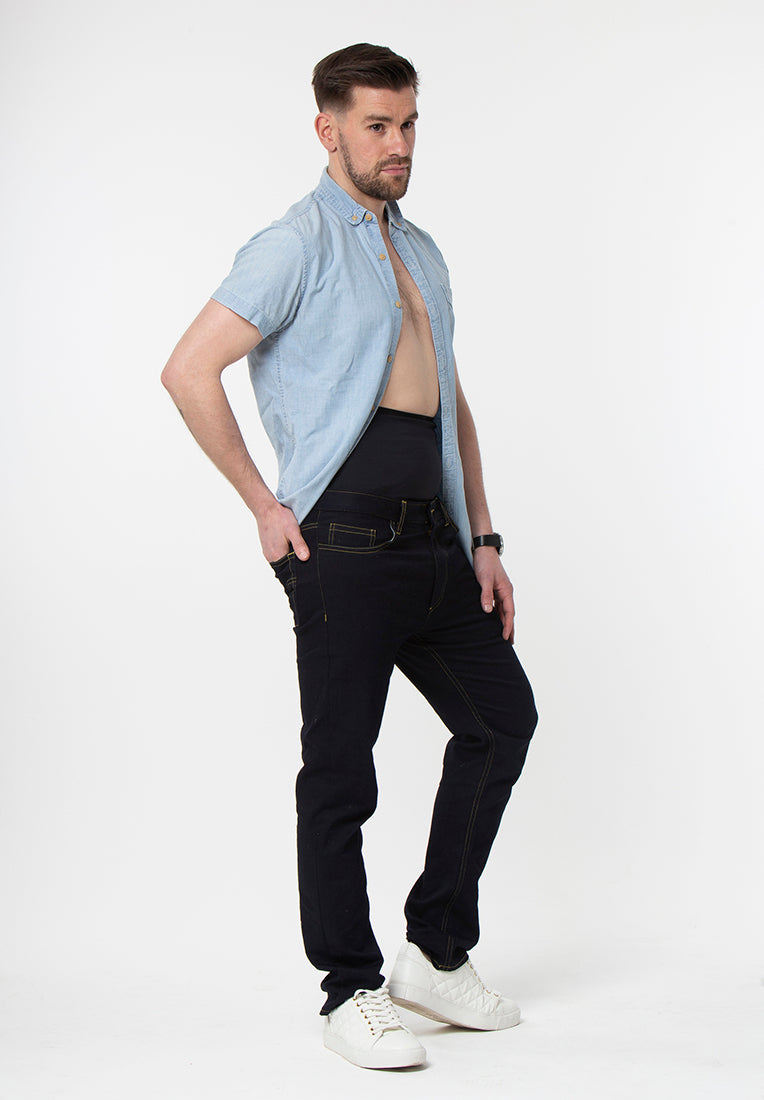 Men's Tummy Control Ostomy Jeans - Supportive Shapewear