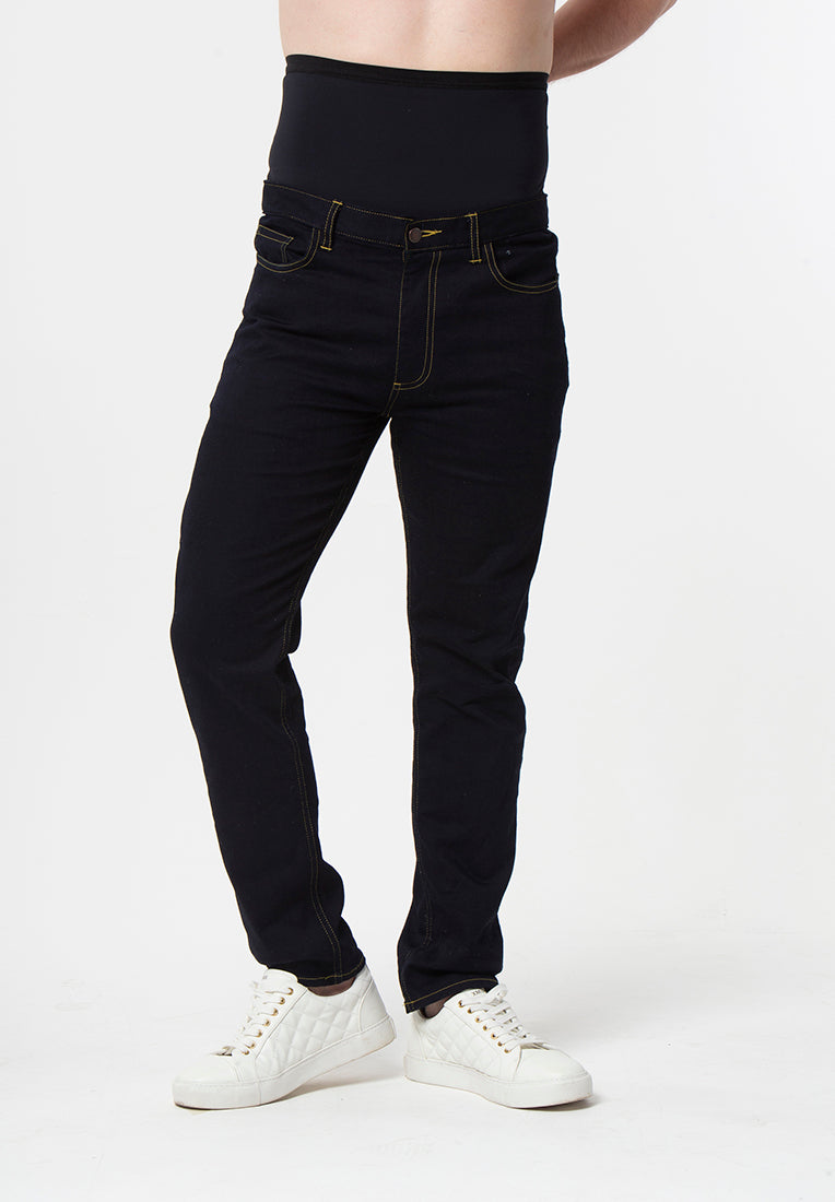 Mens Tummy Control Jeans Relaxed Fit